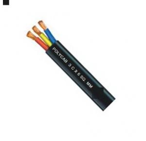 Polycab 95 Sqmm 3 Core PVC Insulated Flat Submersible Cable, 100 mtr